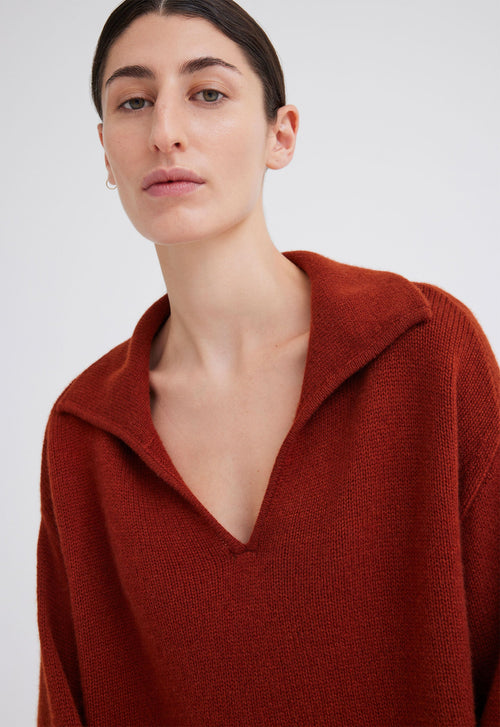 Jac+Jack Sola Cashmere Sweater - Firedoor Red